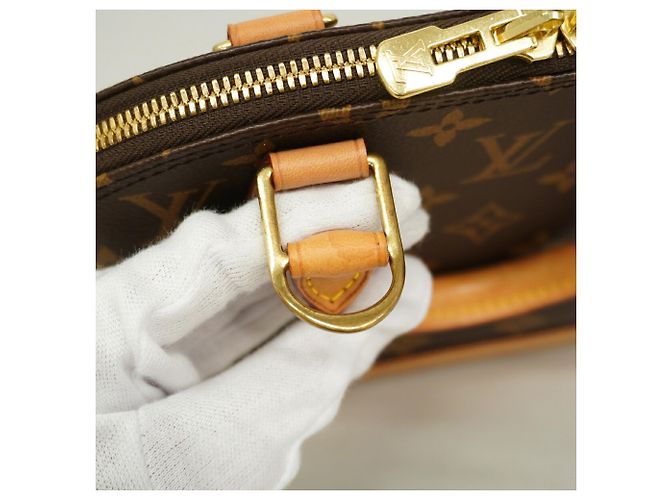 Borsa Louis Vuitton Alma BB Monogram Marrone - vista 9