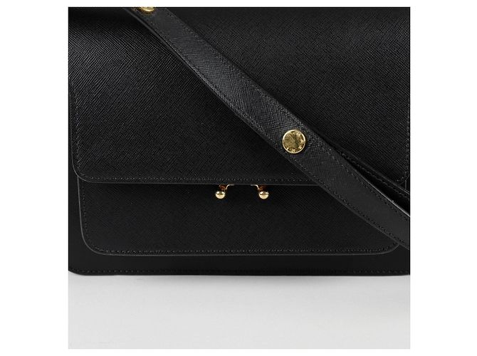 Marni Trunk Medium Schultertasche Schwarz - Ansicht 2