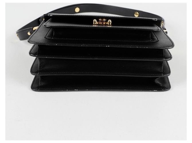 Marni Trunk Medium Schultertasche Schwarz - Ansicht 6