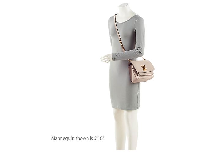Louis Vuitton Lockme Tender PM Crossbody in pelle di vitello Marrone Beige - vista 5