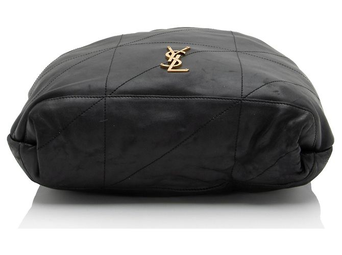Borsa a spalla grande Saint Laurent Jamie 4.3 Pochon in pelle di agnello Nero - vista 4