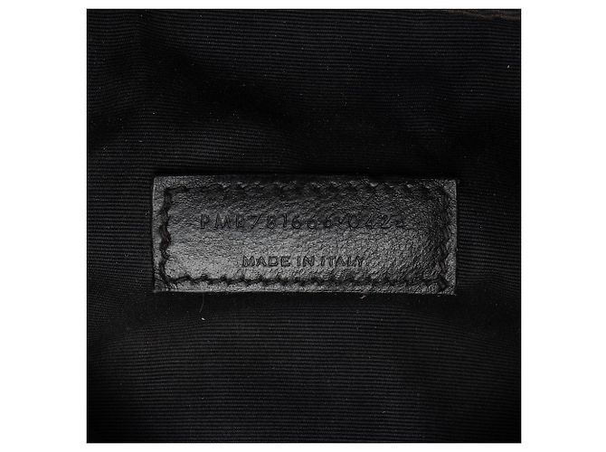 Borsa a spalla grande Saint Laurent Jamie 4.3 Pochon in pelle di agnello Nero - vista 6