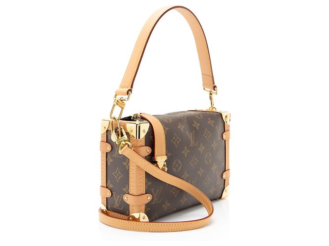 Borsa a tracolla Side Trunk MM in tela Monogram Louis Vuitton Marrone - vista 2