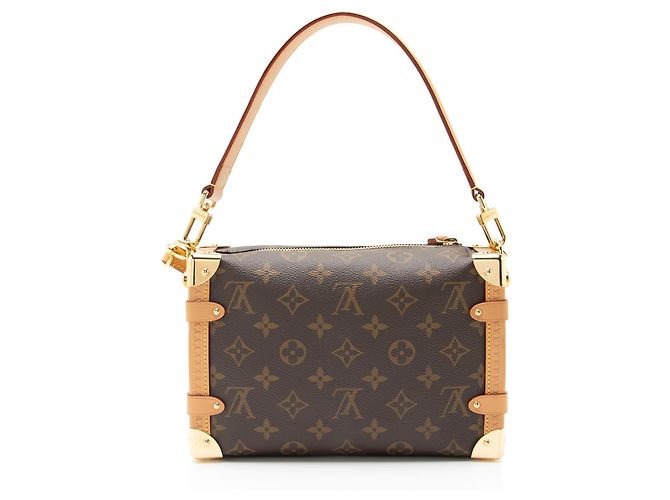 Borsa a tracolla Side Trunk MM in tela Monogram Louis Vuitton Marrone - vista 3