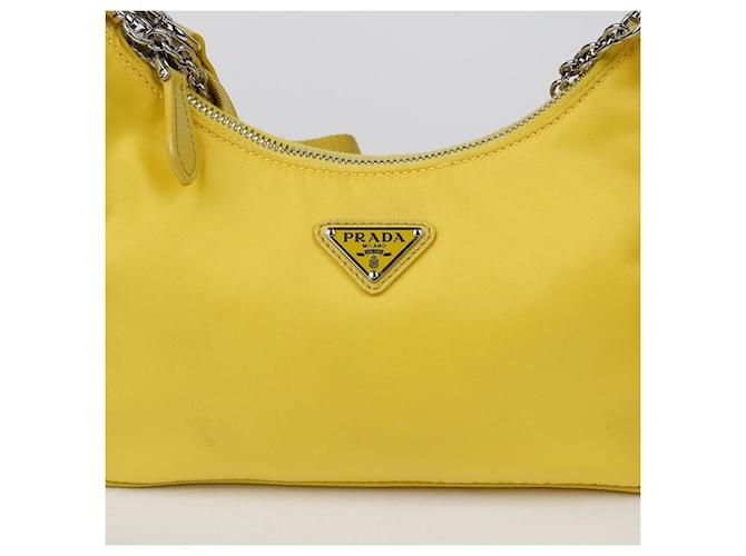 Prada Borsa a tracolla e crossbody Reedition Multi Hobo Giallo - vista 3