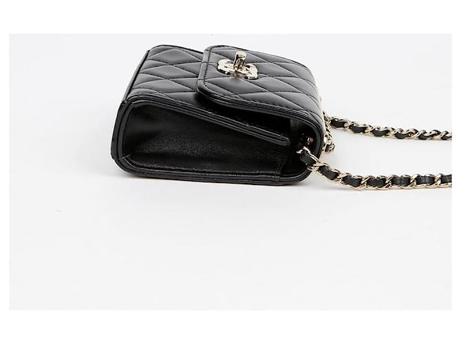 Trendy CC Chanel Borsa a tracolla Cc Mini trendy Nero - vista 6