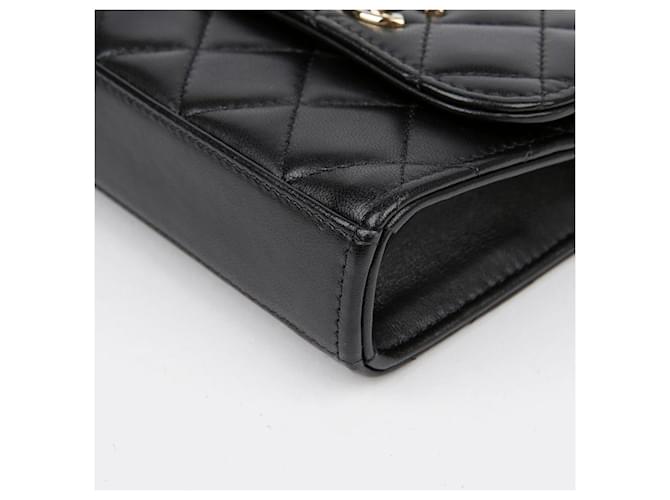 Trendy CC Chanel Borsa a tracolla Cc Mini trendy Nero - vista 9