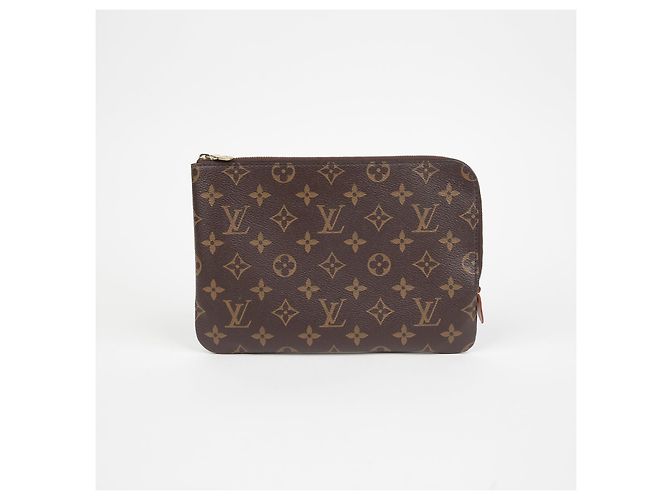 Louis Vuitton Étrier Voyage Pm Clutch Marrone - vista 2