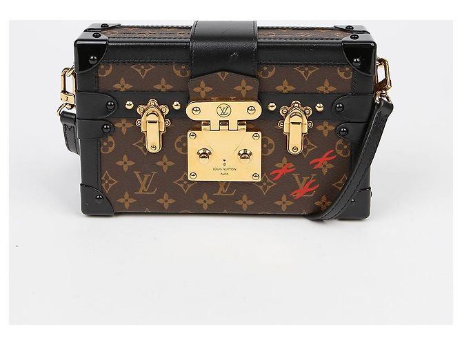 Louis Vuitton Borsa a tracolla Petit Mal Trunk Marrone - vista 2