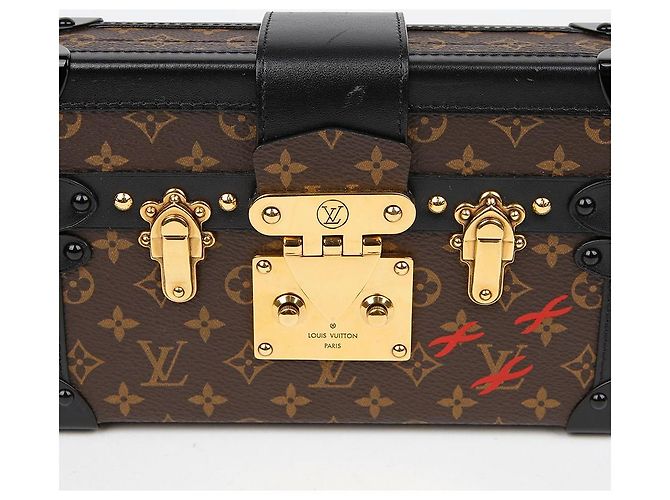 Louis Vuitton Borsa a tracolla Petit Mal Trunk Marrone - vista 4