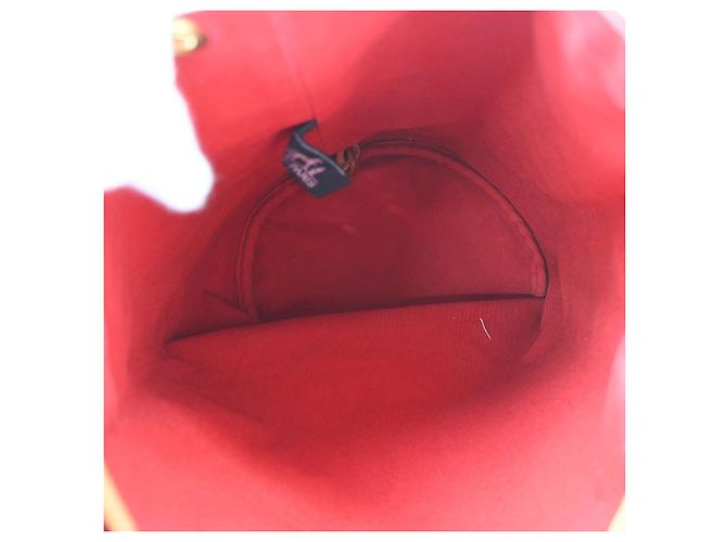Hermès Polochon Drawstring Cotton Rosso - vista 3