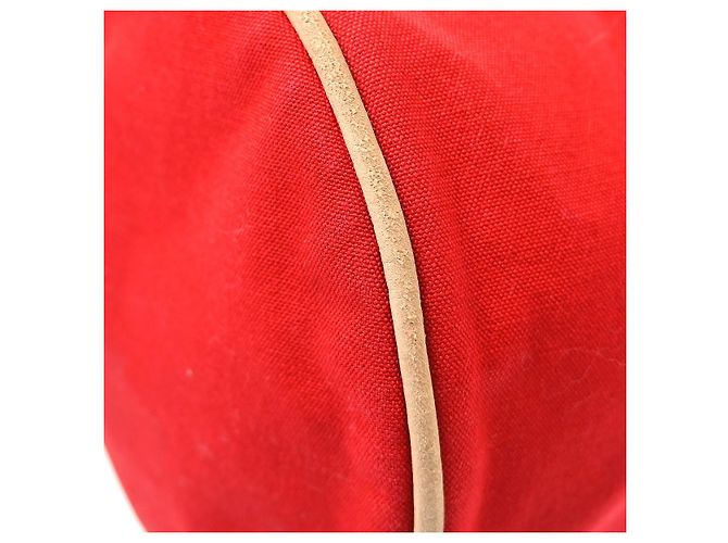 Hermès Polochon Drawstring Cotton Rosso - vista 6