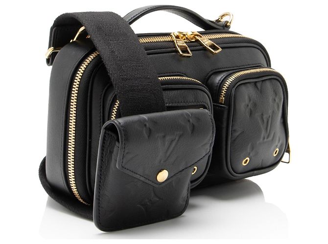 Louis Vuitton Calfskin Monogram Utility Crossbody Nero - vista 2