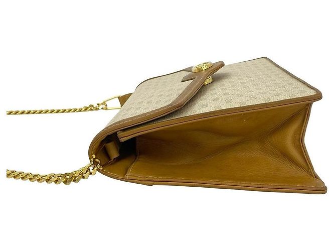 Borsa a tracolla in pelle Gucci Micro GG Marrone Beige - vista 5