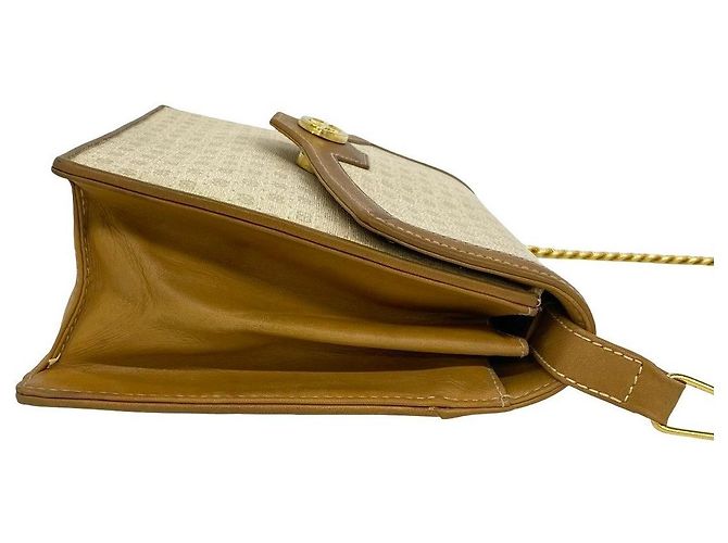 Borsa a tracolla in pelle Gucci Micro GG Marrone Beige - vista 6
