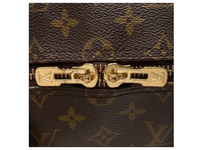 Louis Vuitton Vintage Monogram Canvas Keepall Bandouliere 50 Duffle Marrone - vista 10