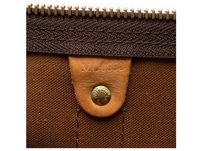 Louis Vuitton Vintage Monogram Canvas Keepall Bandouliere 50 Duffle Marrone - vista 6