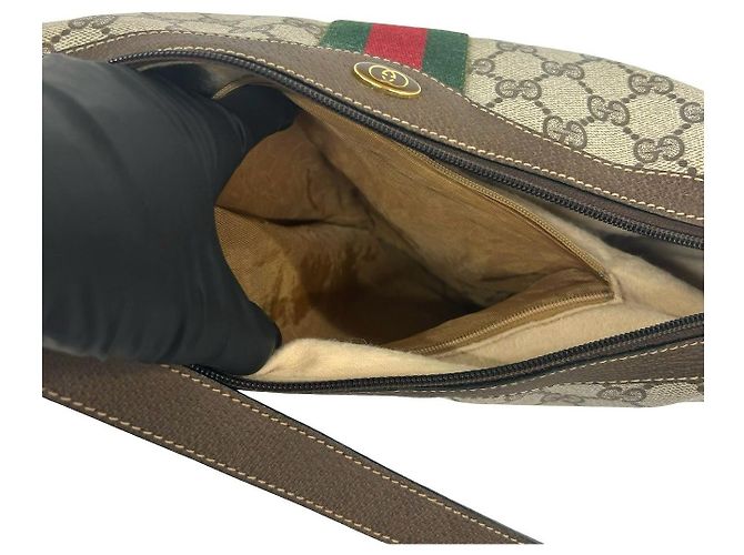 Gucci GG Pattern Leather Shoulder Bag - view 10