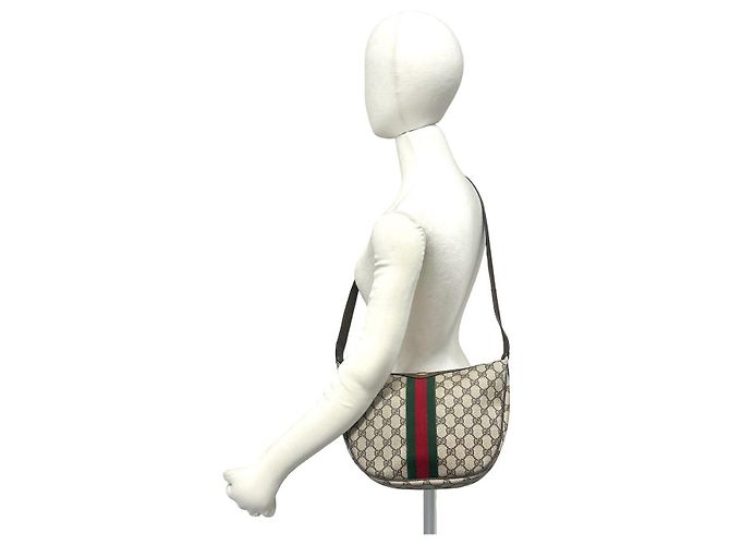 Gucci GG Pattern Leather Shoulder Bag - view 2