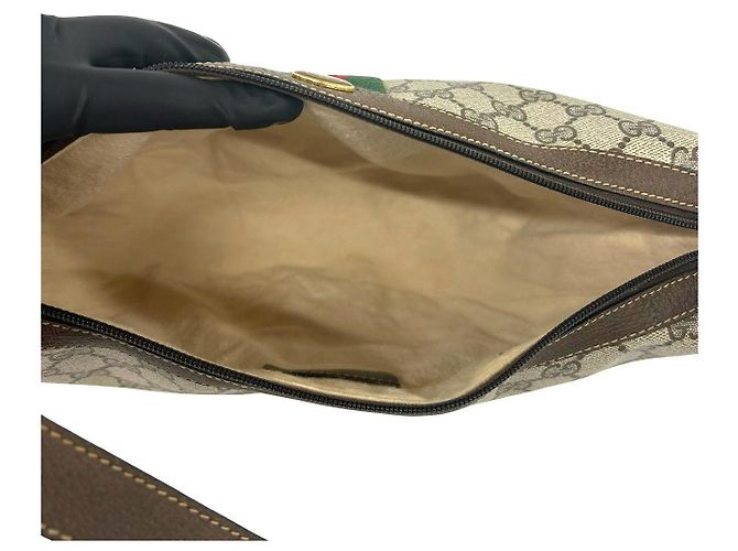 Gucci GG Pattern Leather Shoulder Bag - view 9