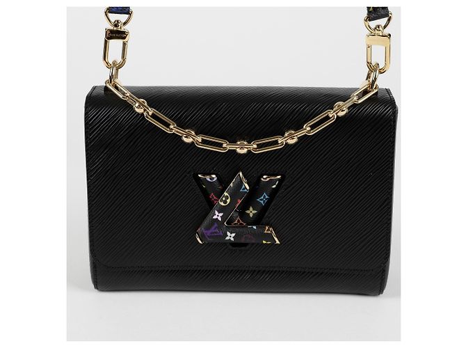 Louis Vuitton Borsa a tracolla Lv Tm Murakami Twist Mm Slim Nero - vista 2