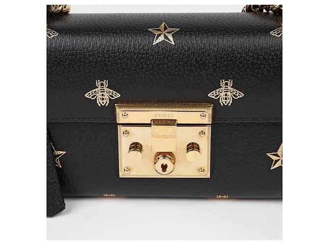 Padlock Gucci Borsa a tracolla mini con lucchetto Nero - vista 3