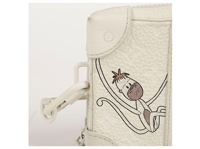 Louis Vuitton Borsa a Tracolla e Portafoglio Lv Friends Soft Trunk Bianco - vista 2