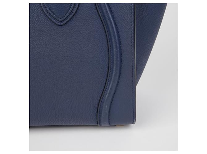 Céline Borsa Micro Tote Luggage Blu - vista 6