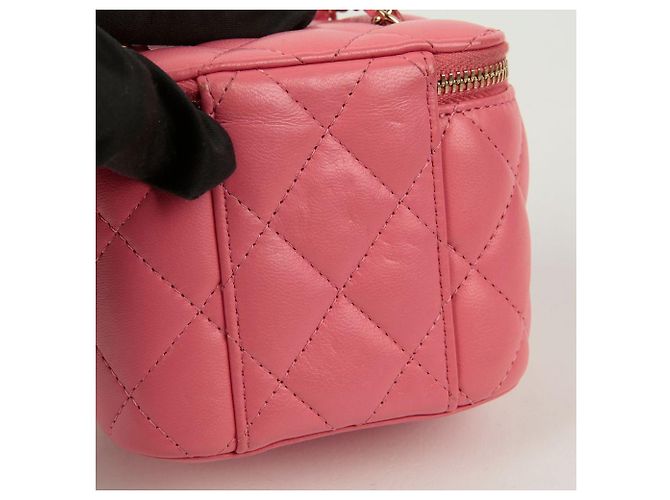 Chanel Borsa a tracolla Vanity Mini Cosmetic con catena Rosa - vista 5