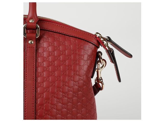 Gucci Borsa a spalla tote Micro Shima Rosso - vista 3