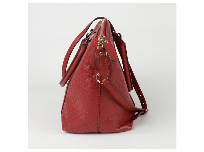 Gucci Borsa a spalla tote Micro Shima Rosso - vista 4