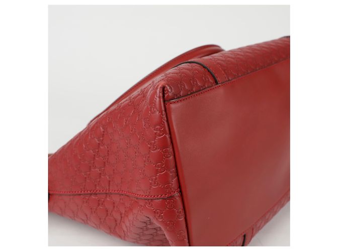 Gucci Borsa a spalla tote Micro Shima Rosso - vista 7