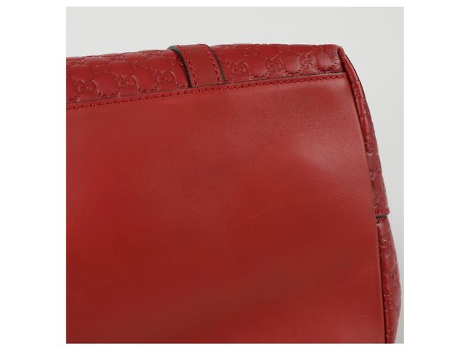 Gucci Borsa a spalla tote Micro Shima Rosso - vista 9