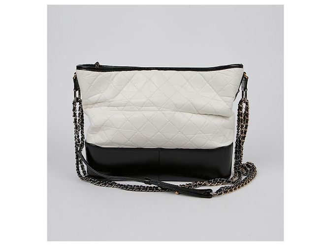 Chanel Gabrielle Maxi Hobo Shoulder Crossbody Bag White - view 7