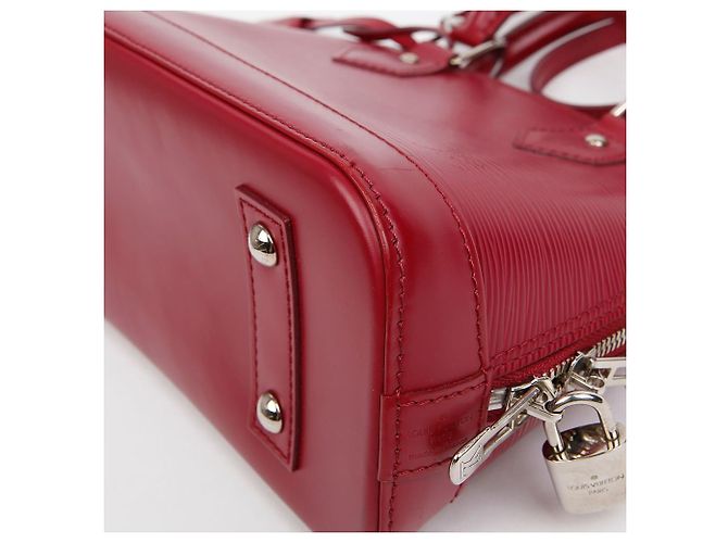 Louis Vuitton Borsa Tote e a Tracolla Alma in Pelle Epi Fuchsia Rosa - vista 10