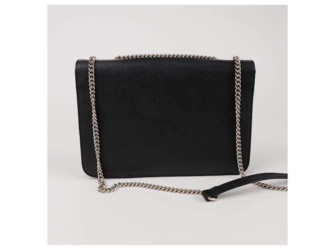 Gucci Borsa a tracolla media Interlocking Nero - vista 4