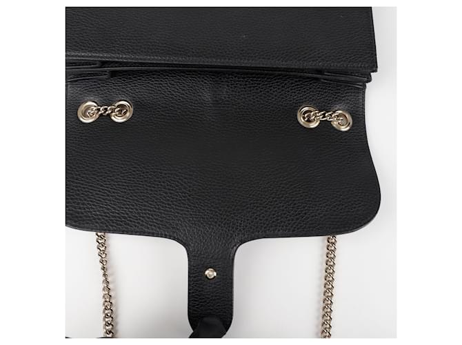Gucci Borsa a tracolla media Interlocking Nero - vista 8