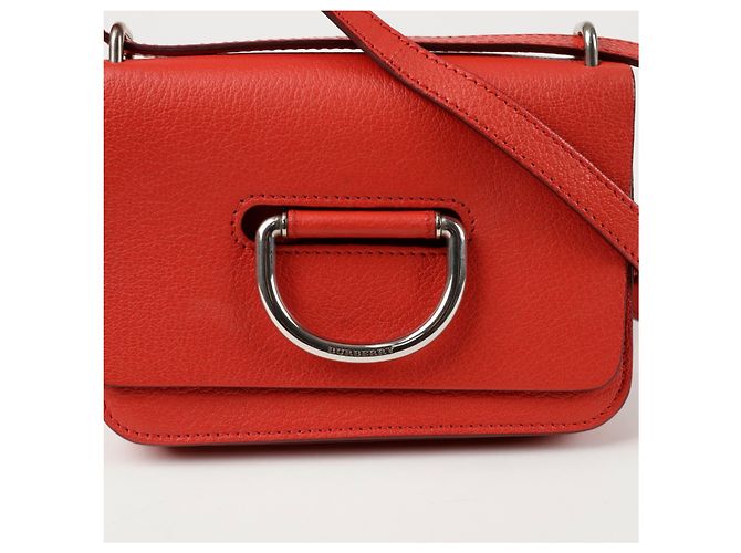 Burberry Borsa a tracolla mini con anello a D Rosso - vista 2