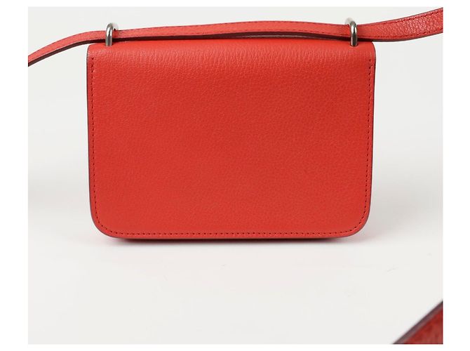 Burberry Borsa a tracolla mini con anello a D Rosso - vista 3