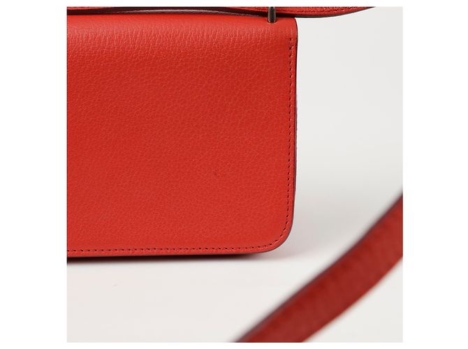 Burberry Borsa a tracolla mini con anello a D Rosso - vista 4