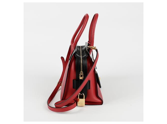Prada Borsa a spalla tote Esplanade Rosso - vista 8
