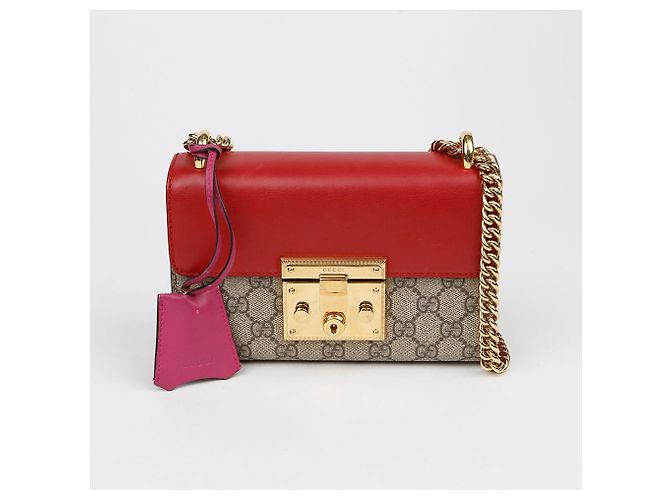 Gucci Picca borsa a tracolla con catena Rosso - vista 2