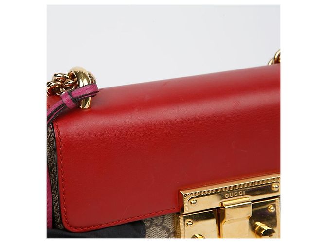 Gucci Picca borsa a tracolla con catena Rosso - vista 3