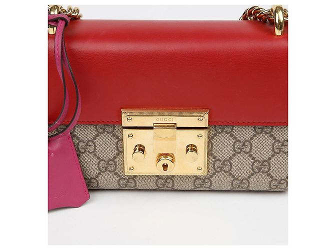 Gucci Picca borsa a tracolla con catena Rosso - vista 5