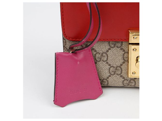 Gucci Picca borsa a tracolla con catena Rosso - vista 6