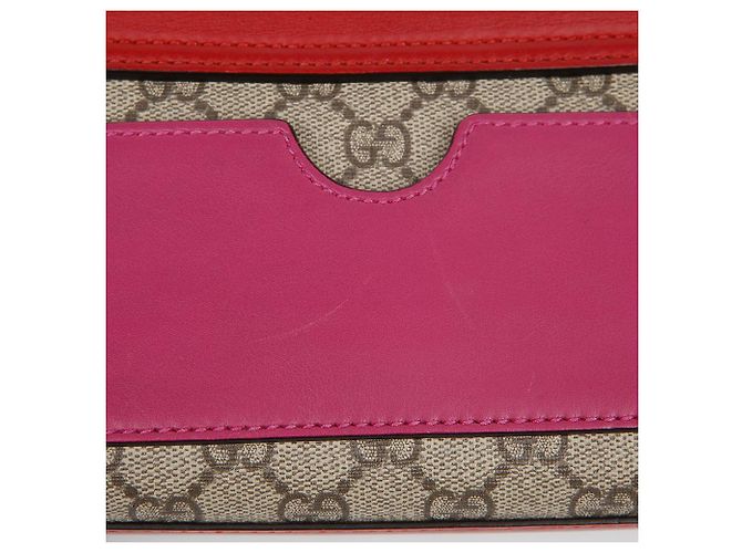 Gucci Picca borsa a tracolla con catena Rosso - vista 9