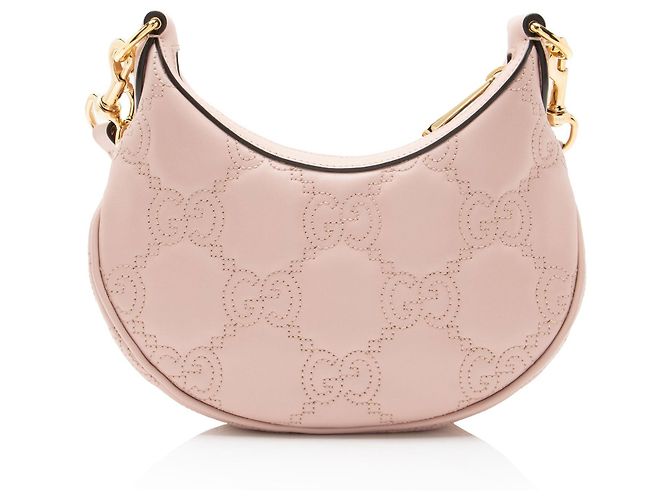 Gucci Jumbo GG gesteppte Leder Small Hobo-Tasche Pink - Ansicht 3