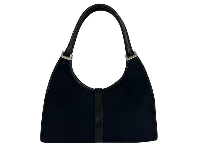 Borsa Tote in pelle Gucci Jackie Nero - vista 3