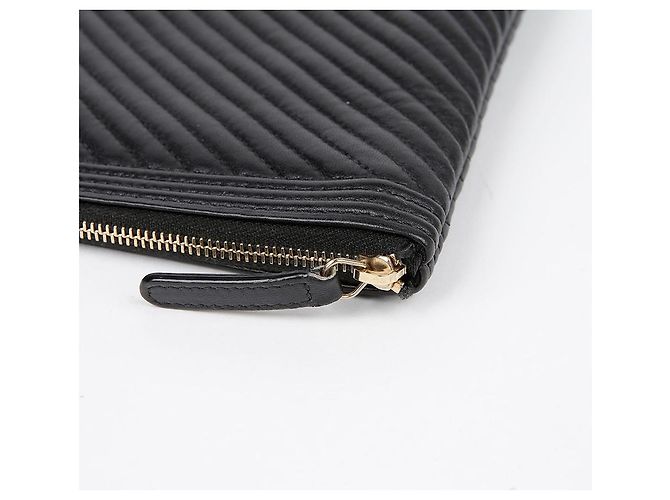 Chanel Chevron Boy New Medium Clutch Schwarz - Ansicht 7