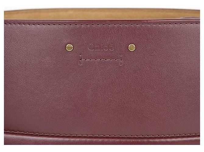 Chloé Borsa a secchiello Roy in pelle bordeaux Rosso - vista 3